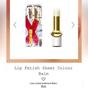 Pat McGrath Labs NIB NWT Lip Fetish Sheet Color Balm in Clear. Full size.